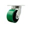 Service Caster 6'' Heavy Duty Green Poly on Cast Iron Wheel Swivel Caster with Swivel Lock CRAN-SCC-KP92S630-PUR-GB-BSL - alternate 1